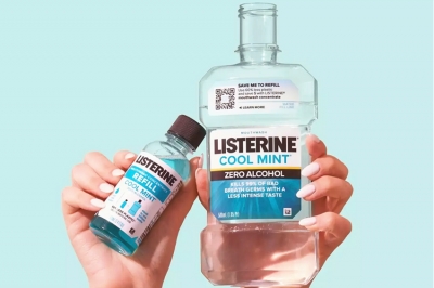 Johnson &amp; Johnson Consumer Health lanza nuevas botellas de LISTERINE con resina plástica reciclada para un planeta más sostenible