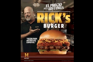 ¡Oye Rick! La nueva y sabrosa Rick’s Burger de ‘El Precio de la Historia’ Llega a Carl’s Jr.