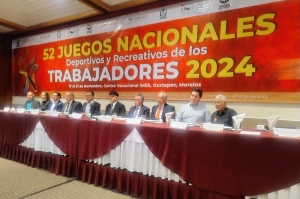 El Congreso del Trabajo y el INDET celebran los 52º Juegos Nacionales Deportivos y Recreativos de los Trabajadores en el Centro Vacacional IMSS Oaxtepec, Morelos