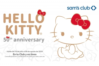 Sam&#039;s Club celebra los 50 Años de Hello Kitty con productos imperdibles