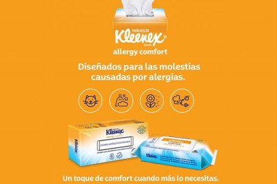 Kleenex presenta su nueva línea de pañuelos Kleenex Allergy Comfort