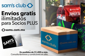 Sam’s Club ofrece a sus socios PLUS en México envíos ilimitados sin costo