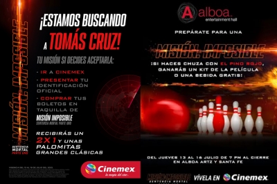 Cinemex lanza &quot;Tu misión si decides aceptarla&quot;