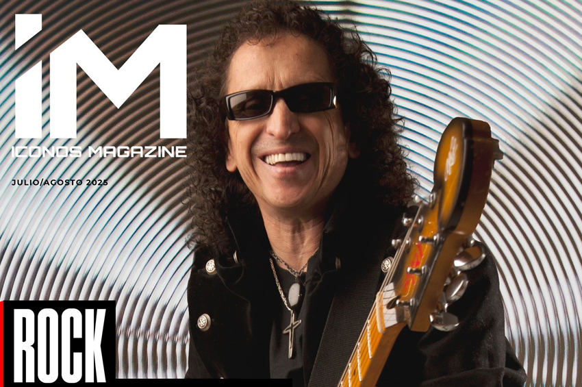 Alex Lora, el ícono del rock mexicano, brilla en la portada más reciente de Íconos Magazine